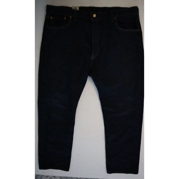 Levi's 501 Men's Sz 42x32 Dark Wash Stretch Slim Fit Straight Jeans $70 - Picture 1 of 7
